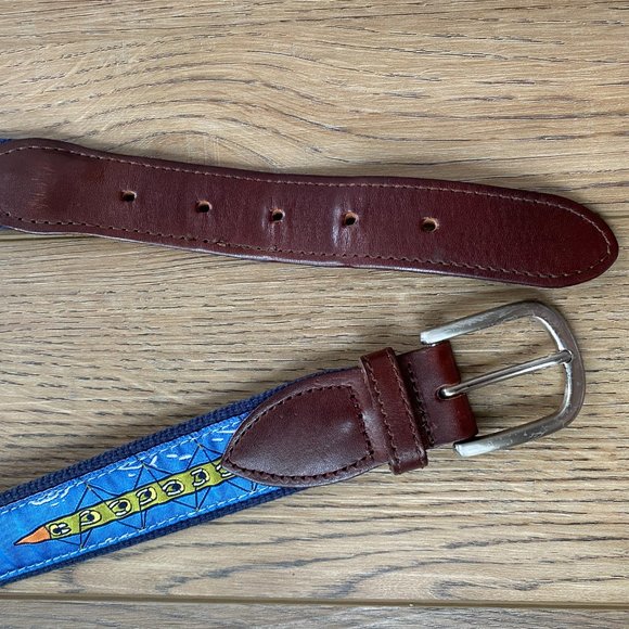 The Belted Cow Company | Leather Tab Belt | Crew and Rowing - Picture 3 of 4